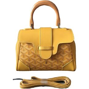 HIONRE Genuine Cowhide Leather Tote Bag For Women Crossbody Bags Satchel Wood Top-Handle Bag Gift for Lady in Saudi Arabia