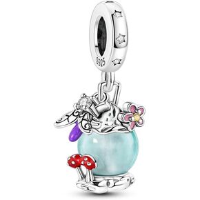 Glow-in-the-Dark Firefly Oil Lamp Charm, Charm for Bracelet, Compatible with Pandora Bracelet Neckalce in Saudi Arabia