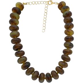 JNF Chunky Big Beaded Necklace for Women Colorful Large Beads Choker Necklaces Boho Statement Bead Neck Beach Summer Prom Jewelry Gift in Saudi Arabia