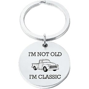 Father’s Day Gift for Him Funny Gifts for Dad Grandpa – I’m Not Old I’m Classic Keychain, Birthday Gifts for Older Men, Gag Gift for Grandpa in Saudi Arabia