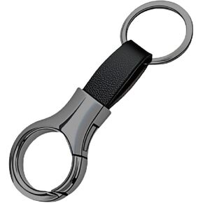 Yuxh Keychain for Men Leather Metal Car Key Chain Holder | Premium crafted accessory, lightweight and portable for travel, work and practical daily gifts in Saudi Arabia