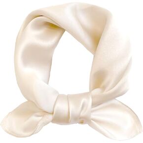 Ciormis 100% Silk Scarfs-21 x 21 small Champagne Pure silk Headband Scarf for Women Hairband (Style 6-New Champagne) in Saudi Arabia