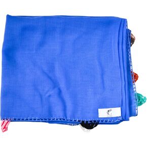 LUBZ Women Summer Soft Cotton Voile Scarf,Coral Wrap,Head Cover, Solid Colors with Embroidery or Crochet Detail,Tarha in Saudi Arabia