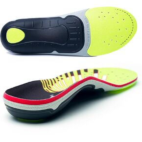 IFITNA High Arch Support Relife Pain Plantar Fasciitis Insoles Shoe Inserts for Men & Women Shock Absorb Cushion Heel,Work Boot Pad Standing All Day,Size 10 in Kuwait