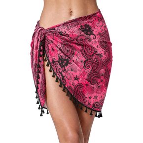 Sarong Wraps for Women,Chiffon Swimsuit Coverups Tassels Pareo Wraps Bikini Bathing Suit Swimwear 2026 in Saudi Arabia