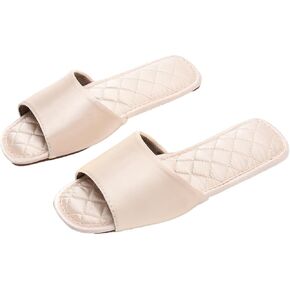 Slippers for Women Satin Bridesmaid Slipper Shoes Open Toe Silk House Slides for Bridal Party Wedding Spring Lounge Spa in Saudi Arabia