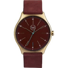 one 14 - Gold Case, Burgundy Dial, Burgundy Leather in Kuwait