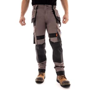 Juicy Trendz Men’s Stretch Work Pants – Flex Poly-Cotton Cargo Pants with Cordura Knee Pad Pockets, Multi-Pocket Workwear in Saudi Arabia