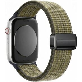 Nylon Woven Watch Strap for iWatch Series 42/44/45/49mm (S10 46), Stainless Steel Adapter, Soft Universal Sport Loop Band for Men Women in Saudi Arabia
