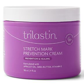 TriLASTIN Stretch Mark Cream for Pregnancy – Hydrating Belly Cream for Pregnant Women- Shea Butter & Vitamin E, Paraben Free, No Added Fragrances - Maternity Body Lotion – 4 oz, 2 Pack in Saudi Arabia