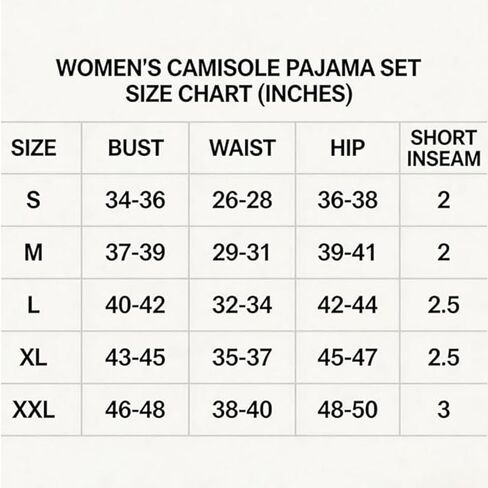 2 Pcs Summer Pajama Set, Heart Print Pajama Set for Women, Ribbed Cami Top & Elastic Waist Shorts,Sleepwear for Summer(Black) in Kuwait