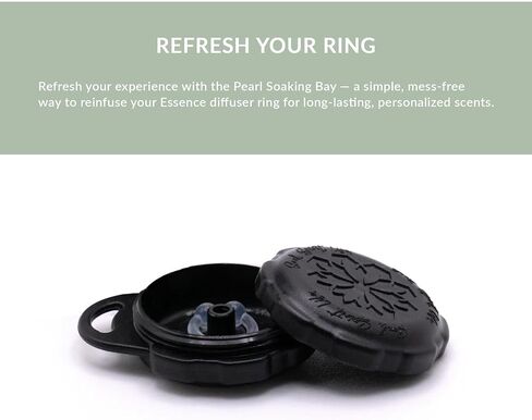 Essence Refresh Kit | Solid Scents Essential Oils | Aromatherapy Nasal Diffuser | Personal Scent Clip for Travel, Work & Everyday Use | Made in USA | Rosemary Mint | Black Pod in Saudi Arabia