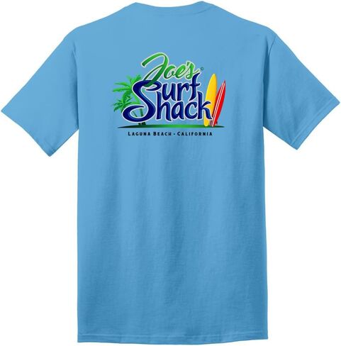 تي شيرتات قطنية قصيرة الأكمام تحمل الشعار الأصلي من Joe's Surf Shack in Kuwait