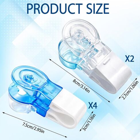 Pill Popper for Blister Packs, 6 Count Portable Pill Dispenser, Easy Blister Pack Opener for Medication Management, Durable ABS Plastic Design in Saudi Arabia