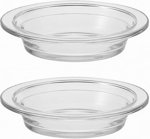 2Pcs Wax Warmer Replacement Dish, Wax Melt Dish for Candle Warmer, 4.5in Glass Transparent Aromatherapy Essential Oil Diffuser Dishes for Home, Office. in Saudi Arabia