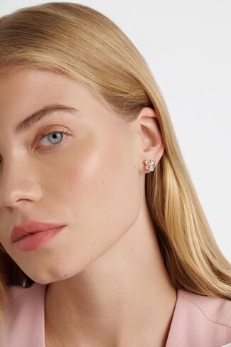 Ted Baker Lynda Jewel Cluster Stud Earrings for Women (Gold/Pink Multi Crystal) in Kuwait