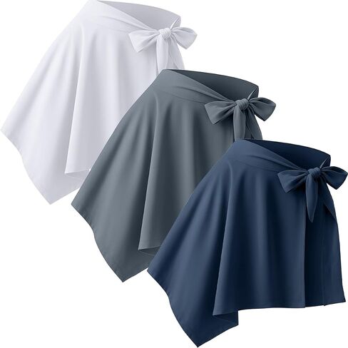 Women's Exercise Walking Skirt, Gym Dance Wrap Skirt for Leggings, Butt Cover Up, 3 Pieces in Saudi Arabia