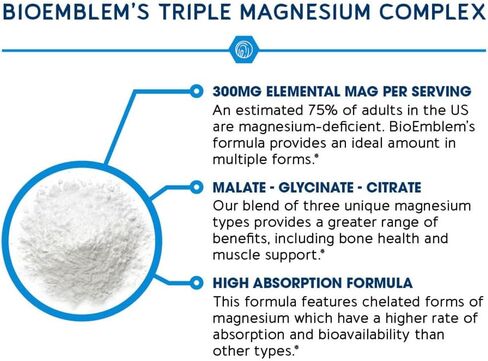 BioEmblem Magnesium Glycinate 120 Capsules in Saudi Arabia