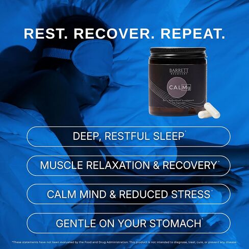 CALMg Magnesium Pills for Sleep & Recovery | Surgeon Formulated | Magnesium Citrate & Glycinate | Enhanced Supplement Blend for Restful Sleep, Muscle Relaxation & Post Surgery in Saudi Arabia