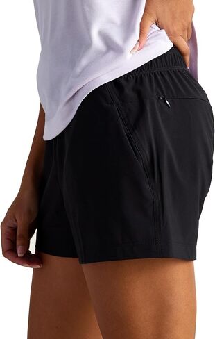Free Fly Women's Pull On Breeze Short - Quick-Dry, Moisture-Wicking, Breathable Shorts with Sun Protection - UPF 50+ - Black, X-Small in Kuwait