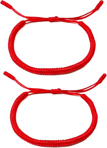 Adjustable Red String Bracelet Handmade Yoga Prayer Rope Good Luck Charm for Men and Women in Saudi Arabia