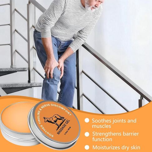2PCS Nerve Relief Balm for Neuropathy, Natural Joint Care Soothing Massage Cream with Magnesium and Menthol in Saudi Arabia
