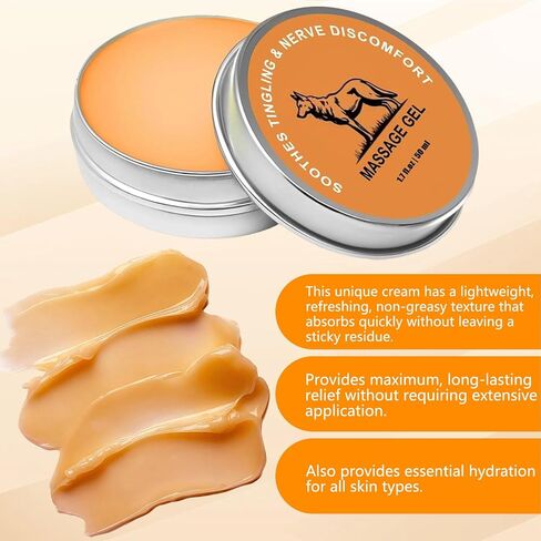 2PCS Nerve Relief Balm for Neuropathy, Natural Joint Care Soothing Massage Cream with Magnesium and Menthol in Saudi Arabia
