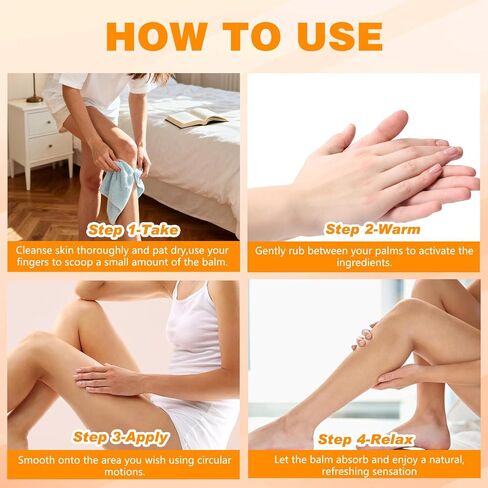 2PCS Nerve Relief Balm for Neuropathy, Natural Joint Care Soothing Massage Cream with Magnesium and Menthol in Saudi Arabia