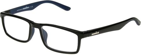 Foster Grant IRONMAN Men's Sprint Rectangular Reading Glasses, BLACK, 2x in Kuwait