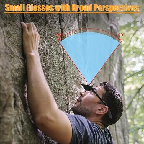 Lazy Glasses 90 Degree Horizontal Prism Glasses for Laying Down Reading and Watching TV Lazy Spectacles Glasses Over Glasses HD Reading Glasses, Myopia Presbyopic usable, Neck Pain Relief, Unisex in Saudi Arabia