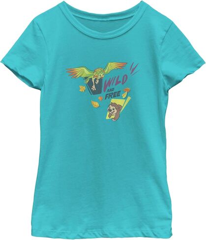 Girl's Swapped Ivy and Ollie Wild and Free T-Shirt - Tahiti Blue - X Small in Kuwait