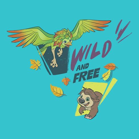 Girl's Swapped Ivy and Ollie Wild and Free T-Shirt - Tahiti Blue - X Small in Kuwait