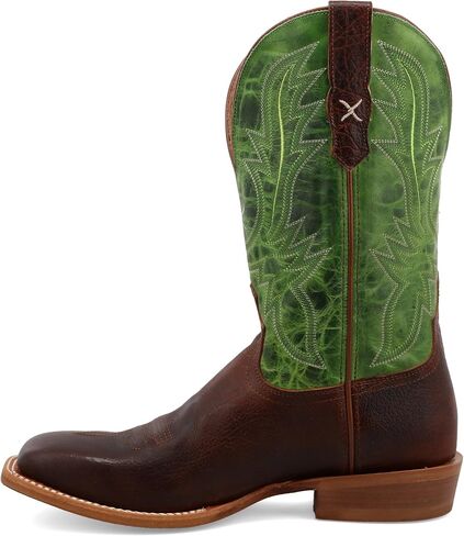 Twisted X Men's 12" Rancher, Wide Square Toe with CellSole, Sequoia & Cactus, 11 D in Kuwait