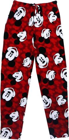 Disney Mens All Over Mickey Mouse Pajama Pant Red Small in Saudi Arabia