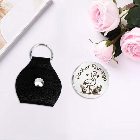 Flamingo Themed Gifts Flamingo Keychain Cute Animal Pocket Hug Token Emotional Support Gift Small Christmas Stocking Stuffers for Flamingos Lovers Boyfriend Girlfriend Son Daughter Best Friend in Saudi Arabia