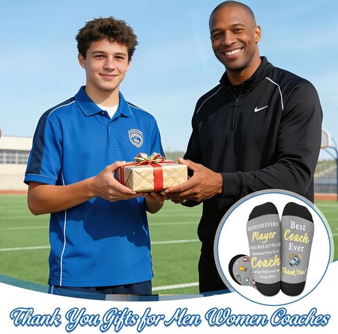 Coach Socks for Men Women Coach Thank You Gifts Soccer Coaches Gifts for Men End of Season Baseball Coaches Appreciation Gift for Softball Basketball Volleyball Football Coachs Retirement Christmas in Kuwait