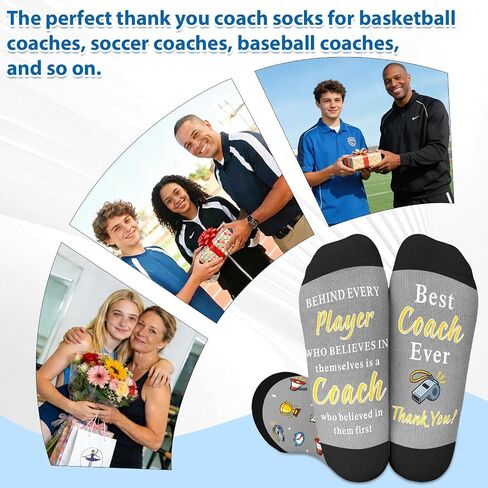 Coach Socks for Men Women Coach Thank You Gifts Soccer Coaches Gifts for Men End of Season Baseball Coaches Appreciation Gift for Softball Basketball Volleyball Football Coachs Retirement Christmas in Kuwait