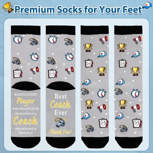 Coach Socks for Men Women Coach Thank You Gifts Soccer Coaches Gifts for Men End of Season Baseball Coaches Appreciation Gift for Softball Basketball Volleyball Football Coachs Retirement Christmas in Kuwait
