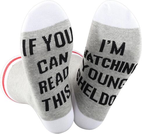 TSOTMO TV Show Socks If You Can Read This I'M Watching Funny Family Socks TV Fans Gift for Men Women (Young Socks) in Kuwait