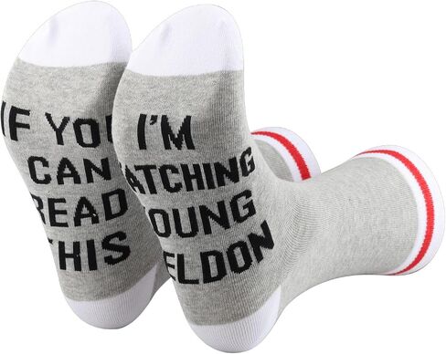 TSOTMO TV Show Socks If You Can Read This I'M Watching Funny Family Socks TV Fans Gift for Men Women (Young Socks) in Kuwait