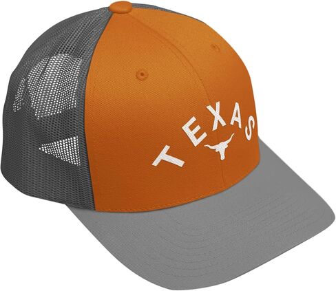 Printbox Originals Texas Longhorn Trucker Cap, Longhorn Embroidered Hat, Snapback Adjustable Closure Baseball Caps in Kuwait