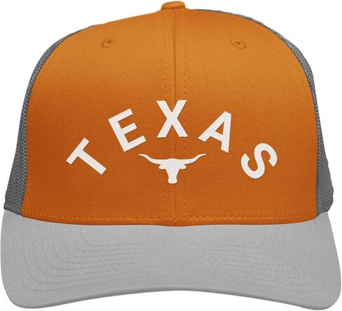 Printbox Originals Texas Longhorn Trucker Cap, Longhorn Embroidered Hat, Snapback Adjustable Closure Baseball Caps in Kuwait