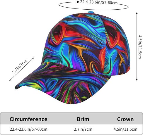 Tie Dye Baseball Cap Snapback Hats Adjustable Trucker Hat for Men Women in Saudi Arabia