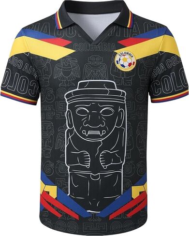 Colombia Jersey Men, Colombia Soccer Jersey for Men, Colombian Soccer Shirt, Soccer Jerseys for Football Fans in Kuwait
