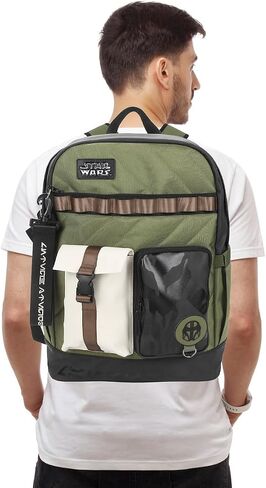 Bioworld Star Wars The Mandalorian Green 18.5" Backpack in Kuwait
