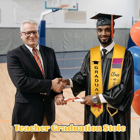 Graduation Sash,Teacher Graduation Stole,Unisex Adults Graduation Stole Class of 2026 for Graduation Ceremony,Graduation Gifts in Saudi Arabia