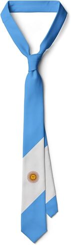 JUDIAN Men's NecktiesThe Flag of Argentina Print Ties for Men Fashion Funny Tie,Novelty Neck Ties for Every Outfit in Saudi Arabia