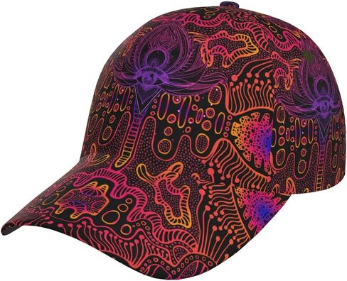 Psychadelic Trippy Abstract Baseball Cap Snapback Hats Adjustable Trucker Hat for Men Women in Saudi Arabia