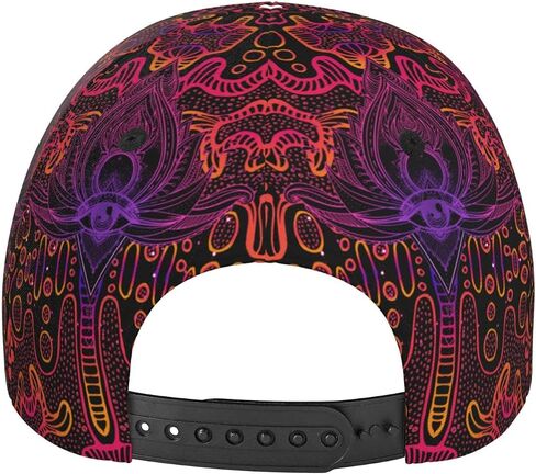 Psychadelic Trippy Abstract Baseball Cap Snapback Hats Adjustable Trucker Hat for Men Women in Saudi Arabia