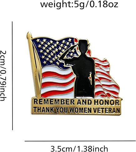 USA Thank You Women Veterans Day Lapel Pin Badge Brooch Decorations Gifts Memorabilia in Saudi Arabia